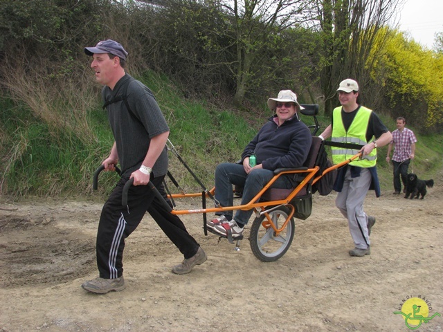 randonnée sportive avec joëlettes, Eghezée, 2014